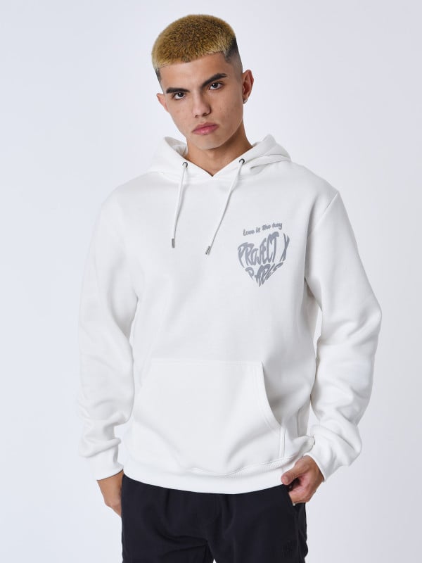 project x paris Sweat à Capuche cœur de