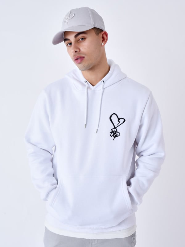 project x paris Sweat à Capuche cœur PXP