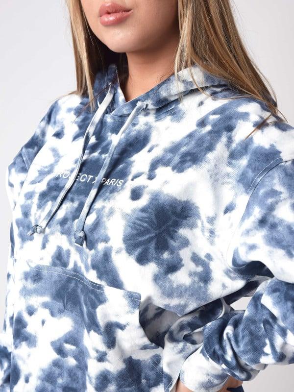 Project X Paris Sweat à Capuche Crop Tie & Dye