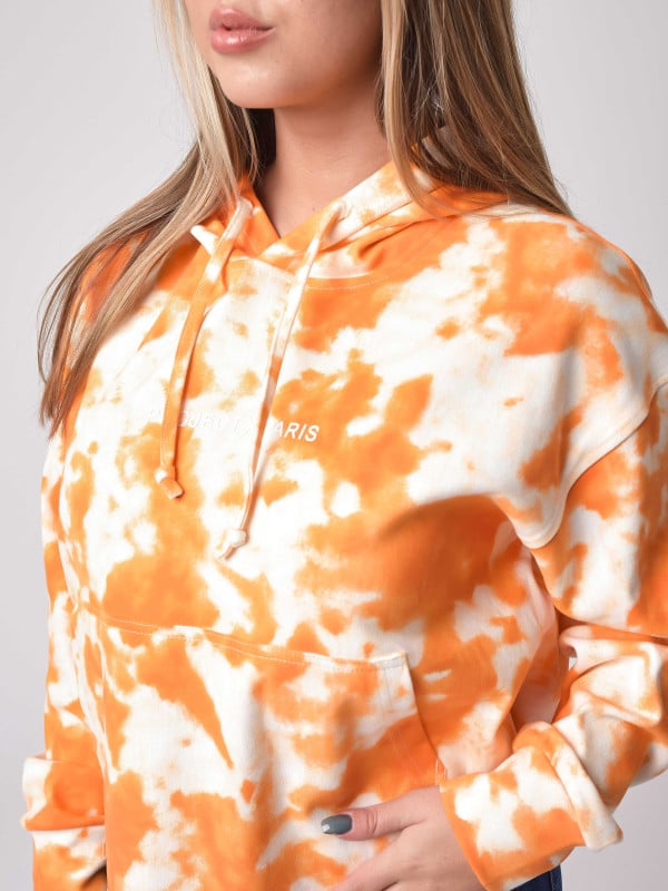 Project X Paris Sweat à Capuche Crop Tie & Dye