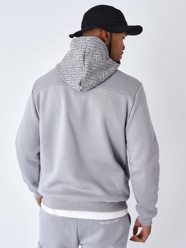 Project X Paris Sweat à Capuche Imprimé Monogramme