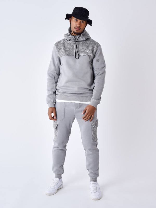 Project X Paris Sweat à Capuche Imprimé Monogramme