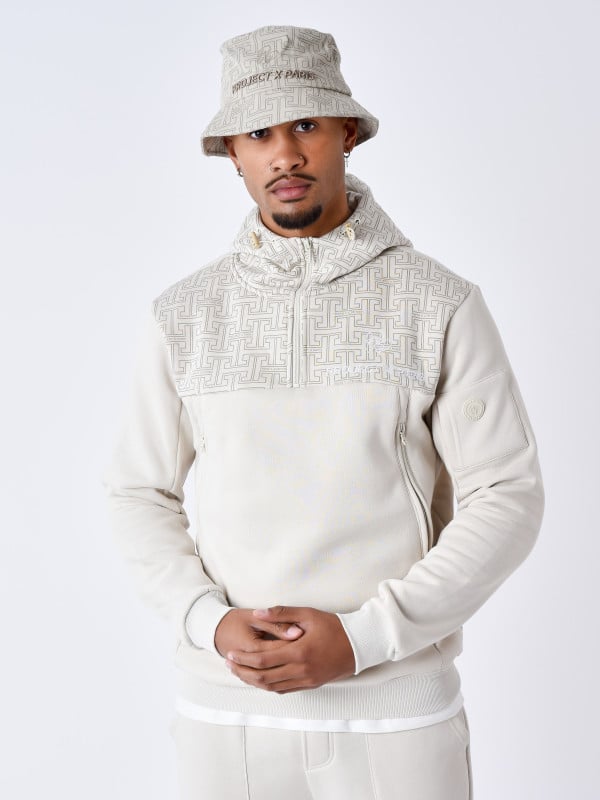 project x paris Sweat à Capuche imprimé monogramme