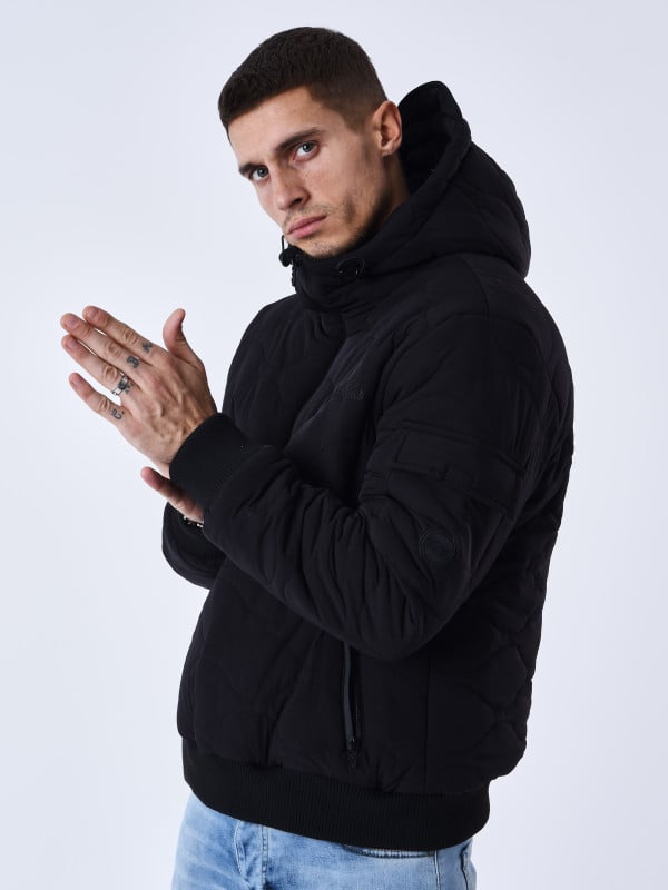 Project X Paris Sweat à Capuche Matelassé Vagues
