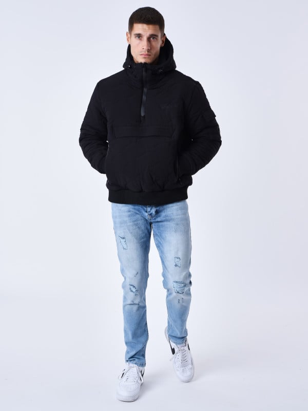 Project X Paris Sweat à Capuche Matelassé Vagues