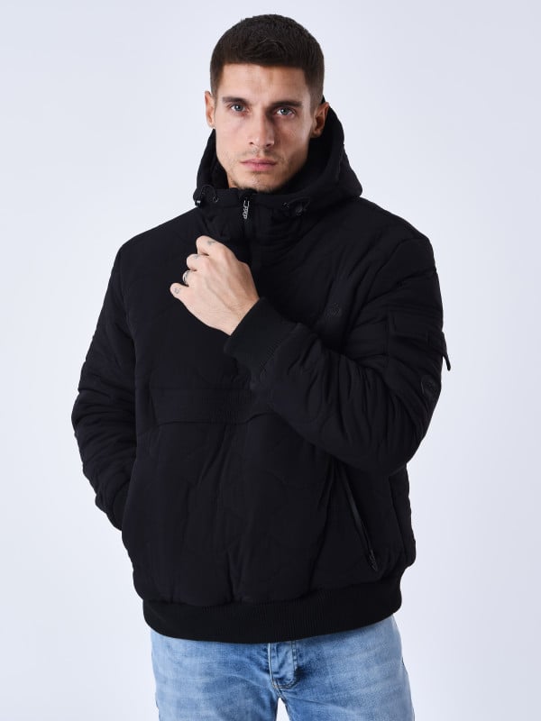 project x paris Sweat à Capuche Matelassé Vagues