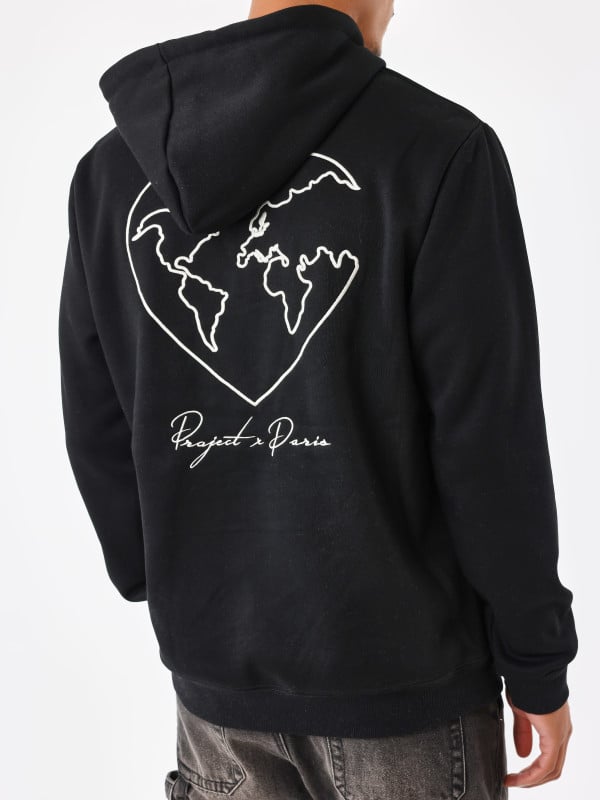 Project X Paris Sweat à Capuche Motif Coeurmonde