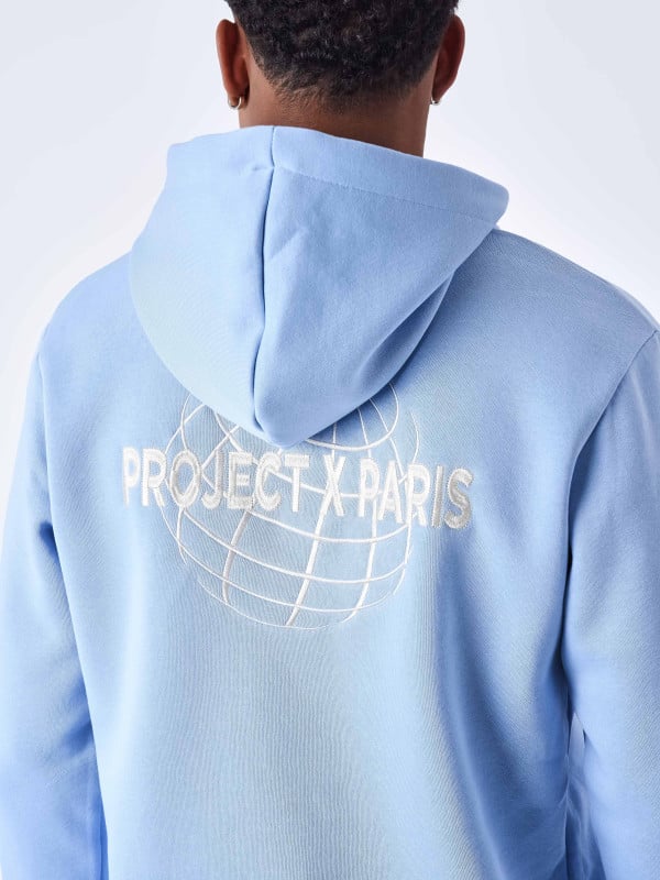 Project X Paris Sweat à Capuche Motif Mappemonde
