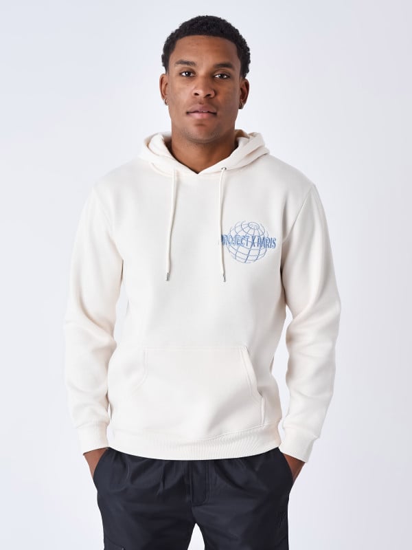 project x paris Sweat à Capuche motif mappemonde