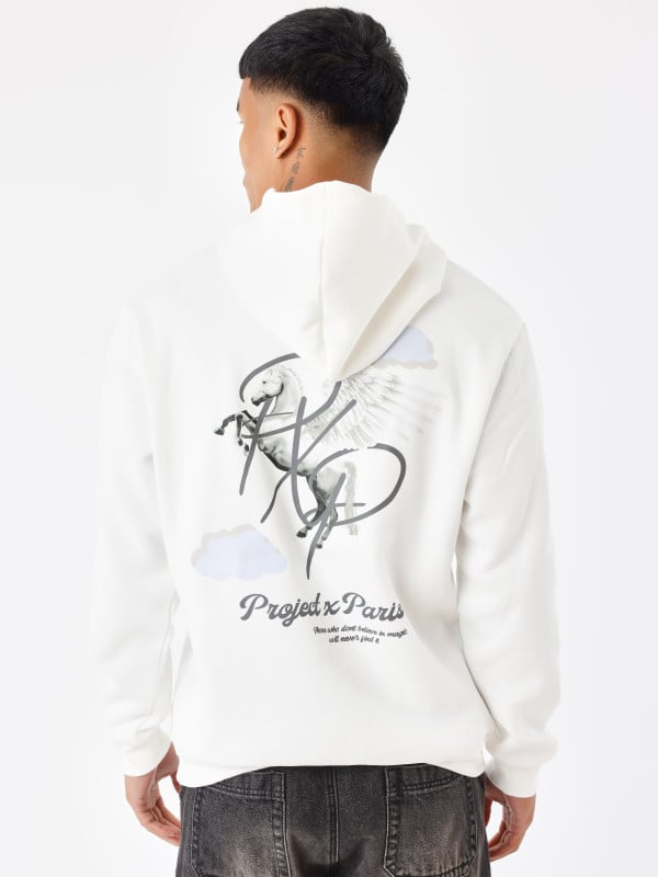 Project X Paris Sweat à Capuche Motif Pégase Nuage