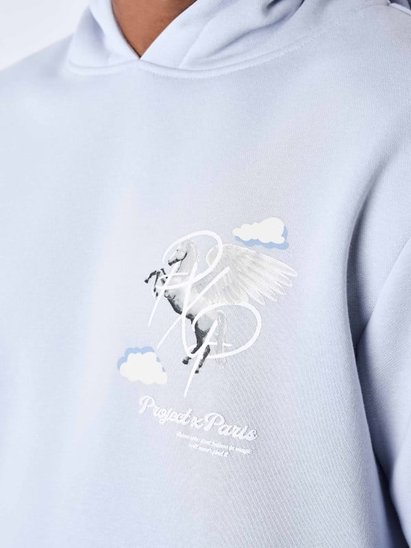 Project X Paris Sweat à Capuche Motif Pégase Nuage