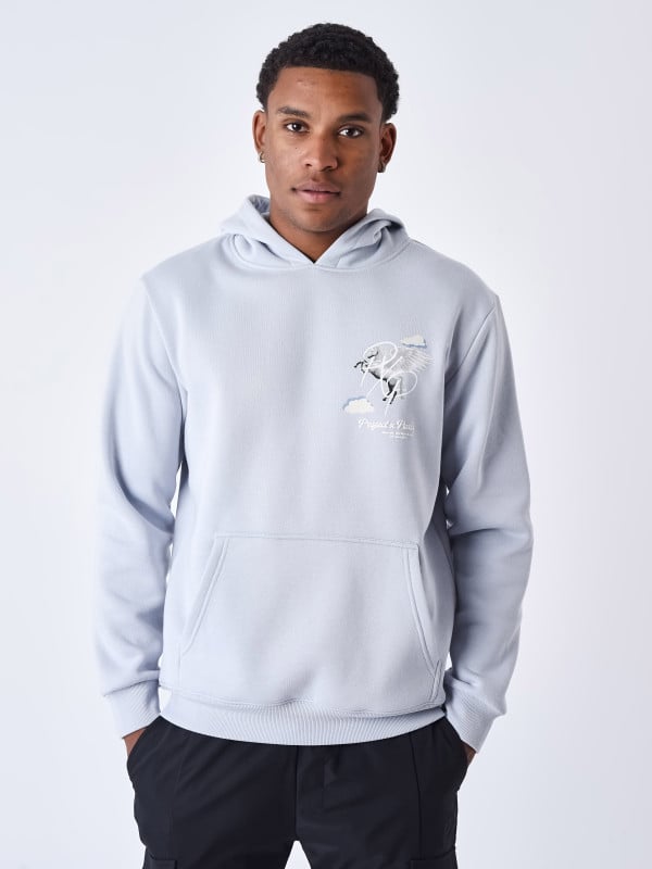project x paris Sweat à Capuche motif pégase nuage