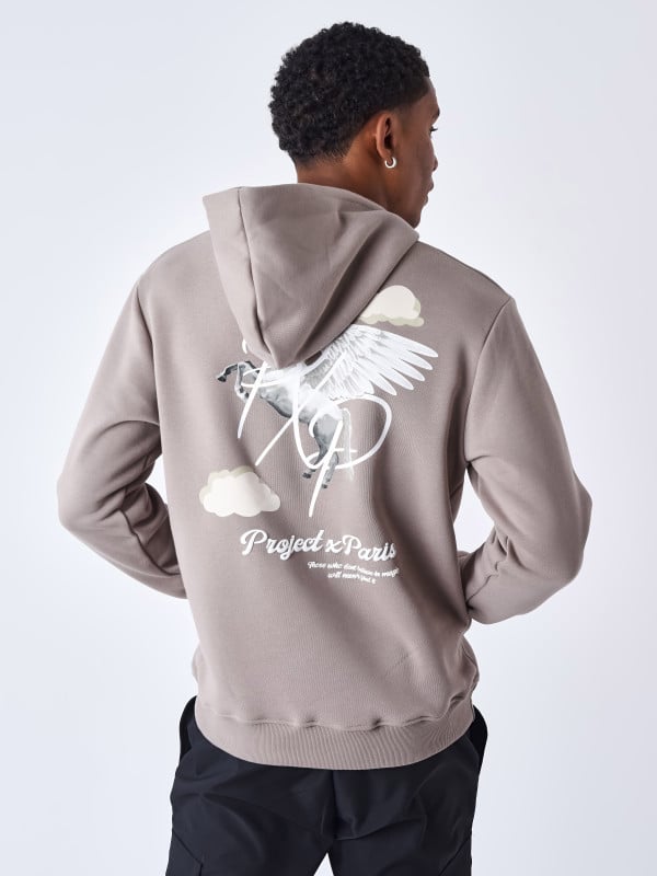Project X Paris Sweat à Capuche Motif Pégase Nuage