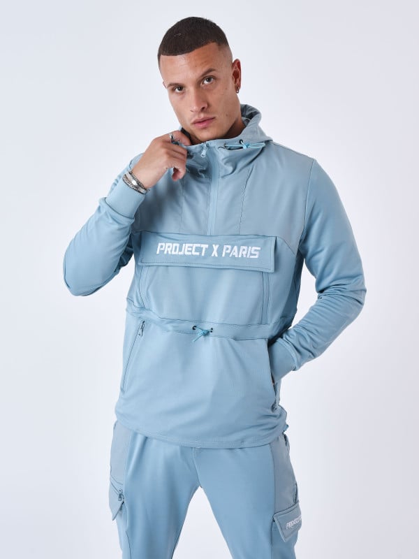 Project X Paris Sweat à Capuche Style Coupe Vent