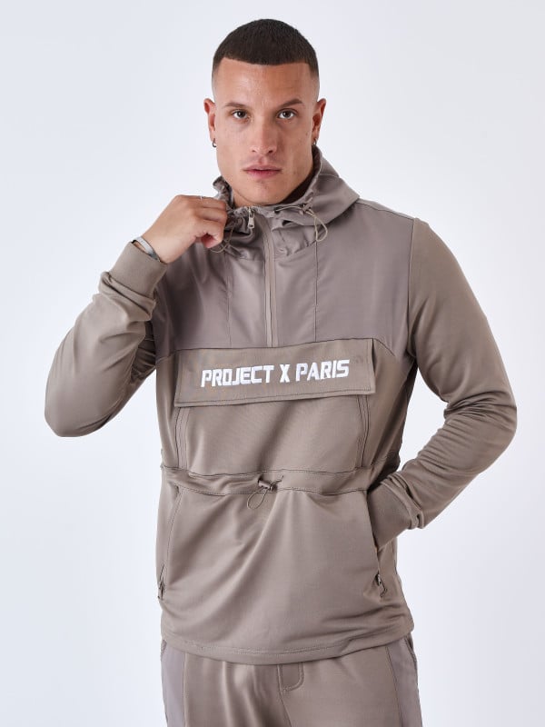 Project X Paris Sweat à Capuche Style Coupe Vent