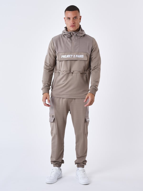 Project X Paris Sweat à Capuche Style Coupe Vent