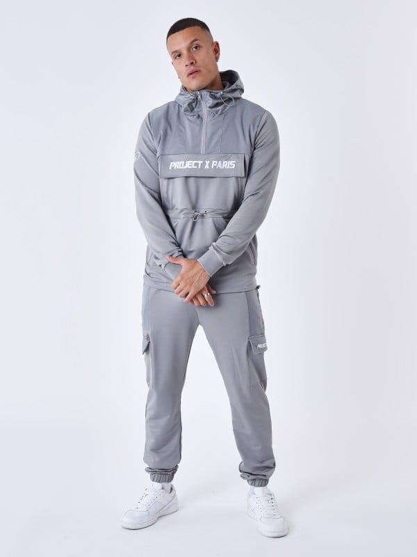 Project X Paris Sweat à Capuche Style Coupe Vent