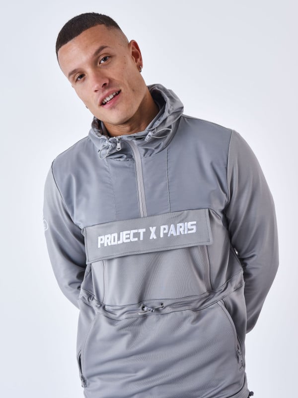project x paris Sweat à Capuche style coupe vent