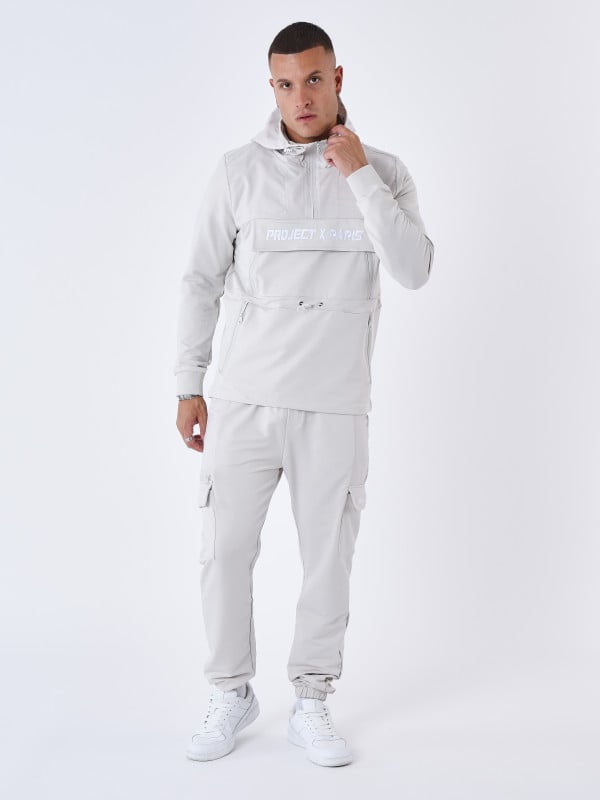 Project X Paris Sweat à Capuche Style Coupe Vent