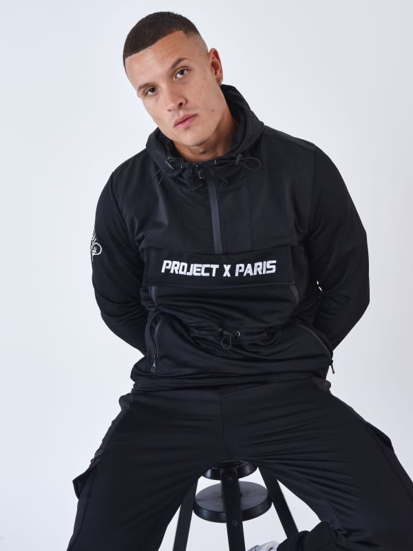 project x paris Sweat à Capuche style coupe vent