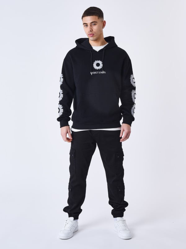 Project X Paris Sweat à Capuche Tournesol Brodé