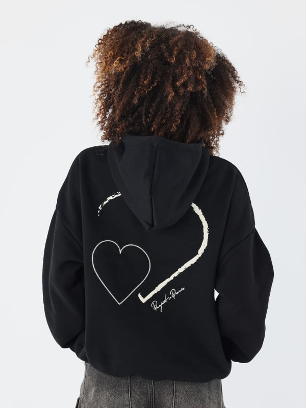 Project X Paris Sweat à Capuche Wicker Heart
