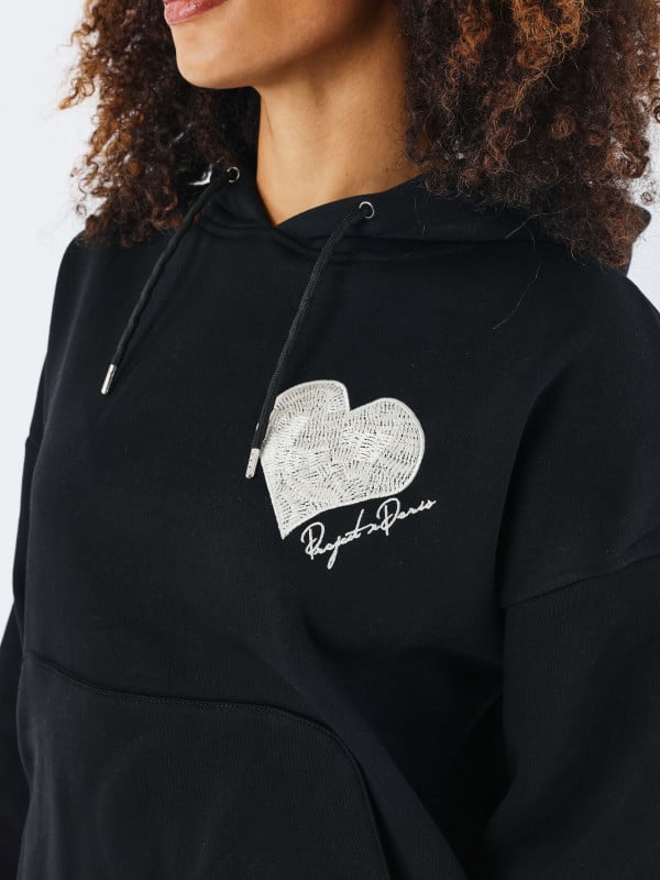 Project X Paris Sweat à Capuche Wicker Heart