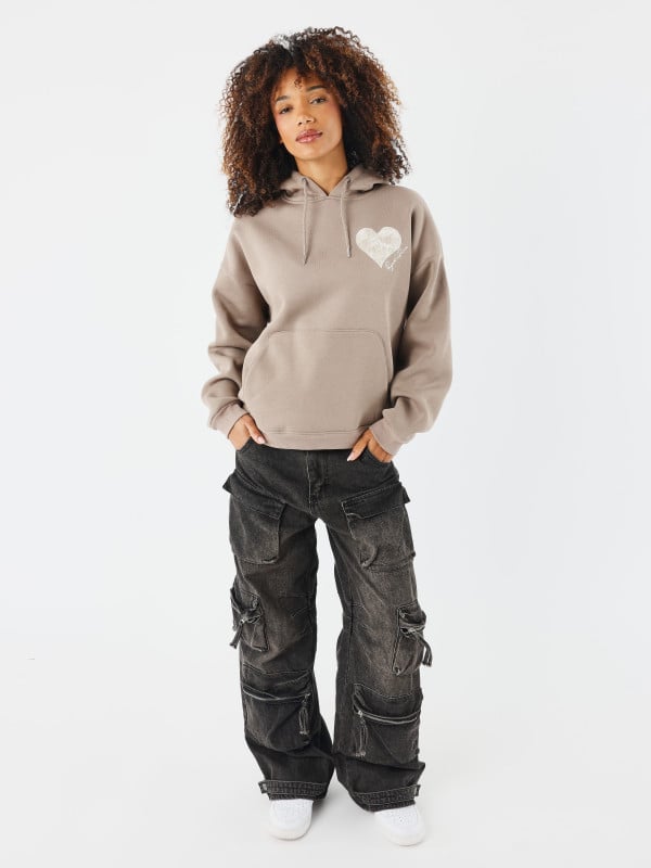 Project X Paris Sweat à Capuche Wicker Heart