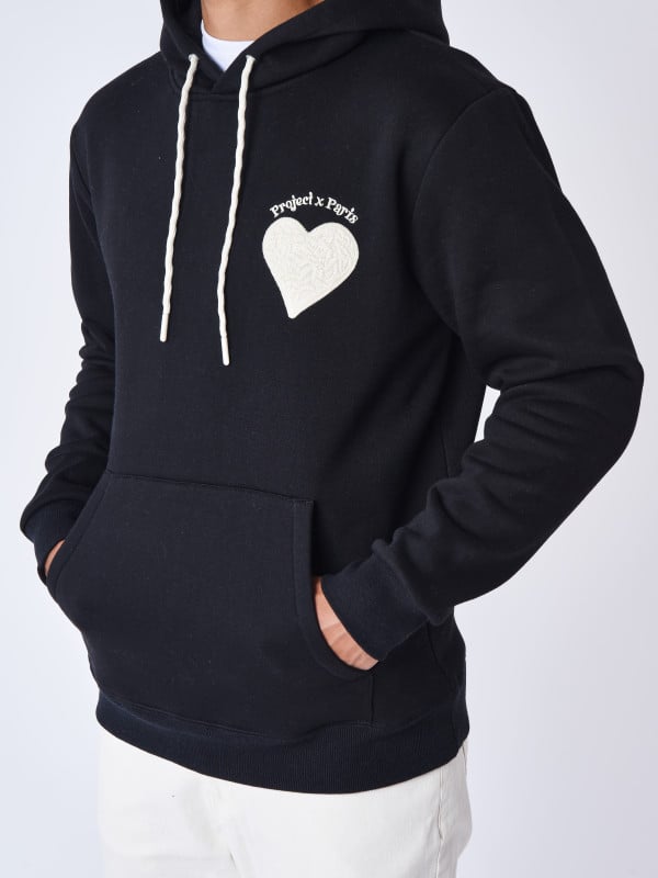 Project X Paris Sweat à Capuche Wicker Heart