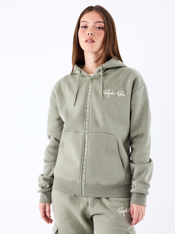 project x paris Sweat à Capuche zippé logotée