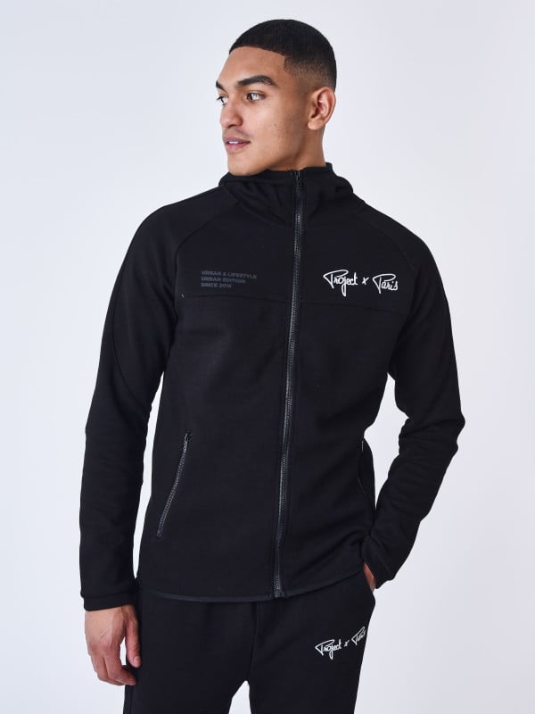 project x paris Sweat à Capuche zippé two tone