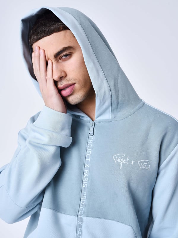 Project X Paris Sweat à Capuche Zippé Two Tone