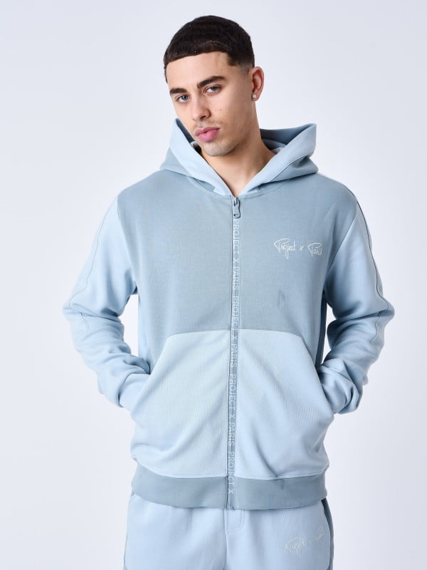 project x paris Sweat à Capuche zippé two tone