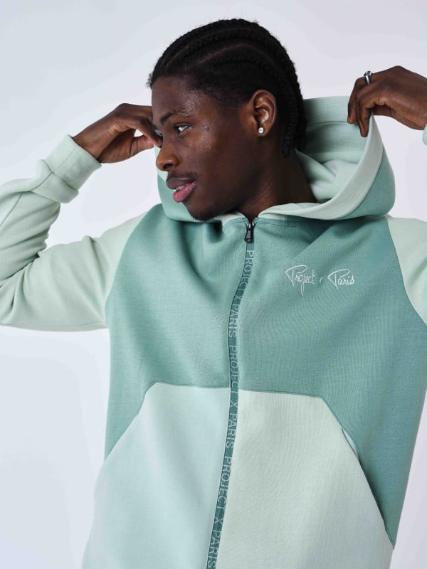 Project X Paris Sweat à Capuche Zippé Two Tone