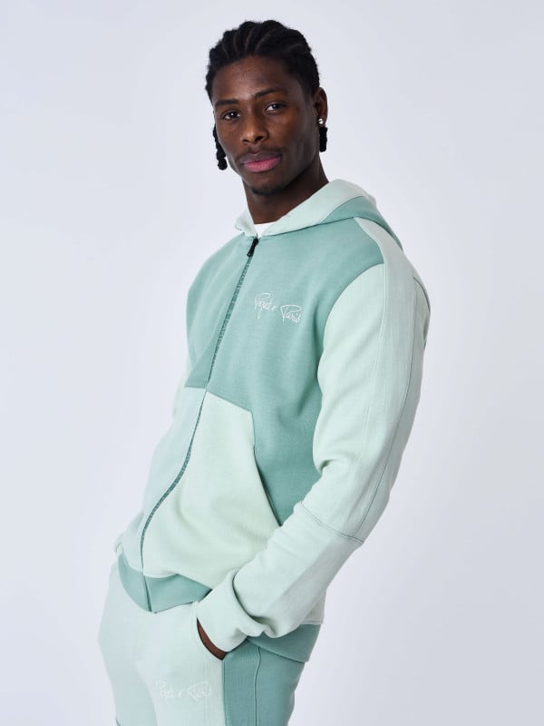 project x paris Sweat à Capuche zippé two tone