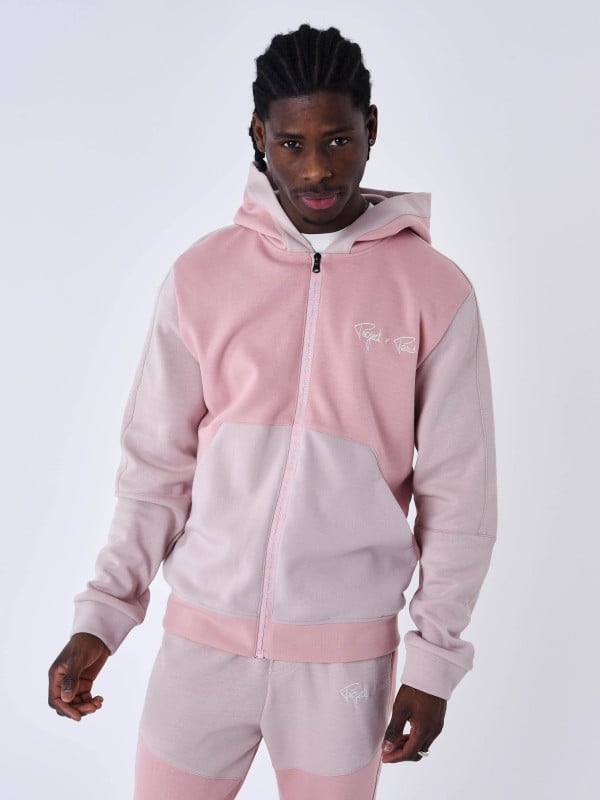 project x paris Sweat à Capuche zippé two tone