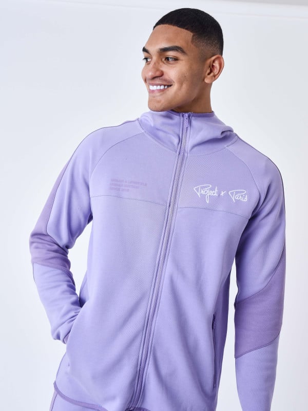 project x paris Sweat à Capuche zippé two tone