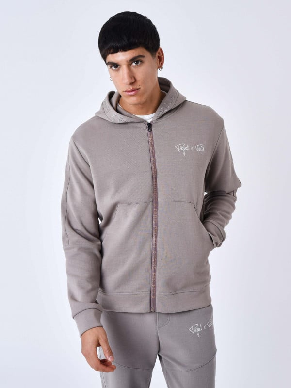 project x paris Sweat à Capuche zippé uni