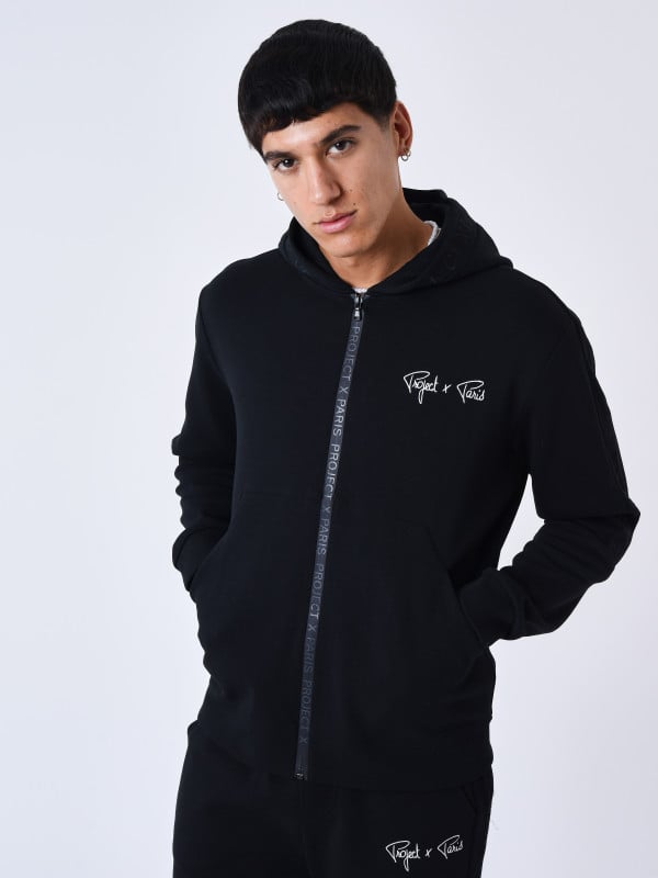 project x paris Sweat à Capuche zippé uni