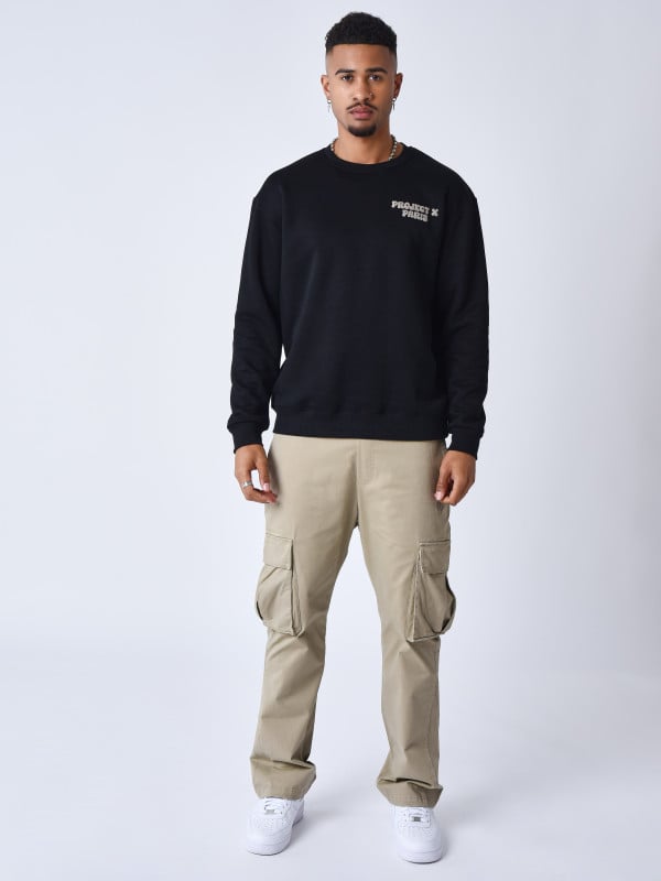 Project X Paris Sweat à Col Rond Motif Canyon