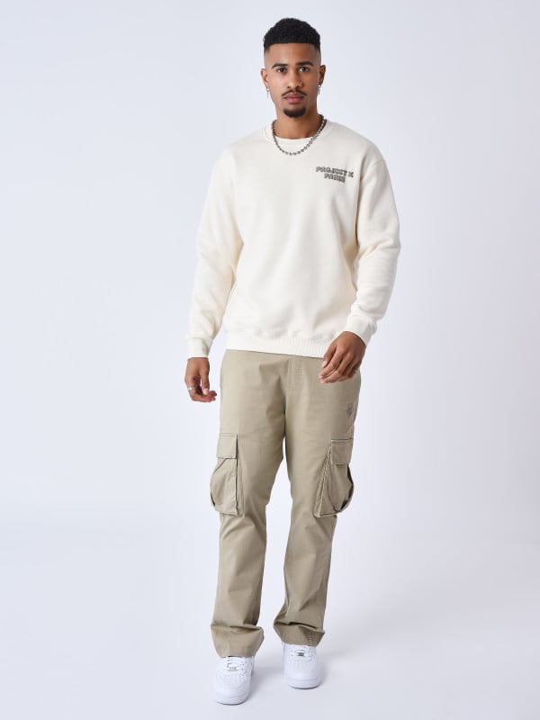 Project X Paris Sweat à Col Rond Motif Canyon