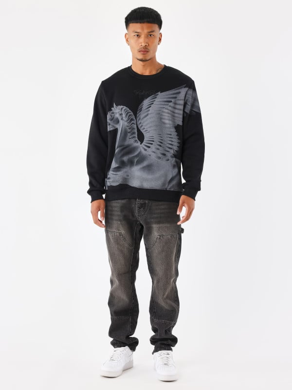 Project X Paris Sweat à Col Rond Motif équestre