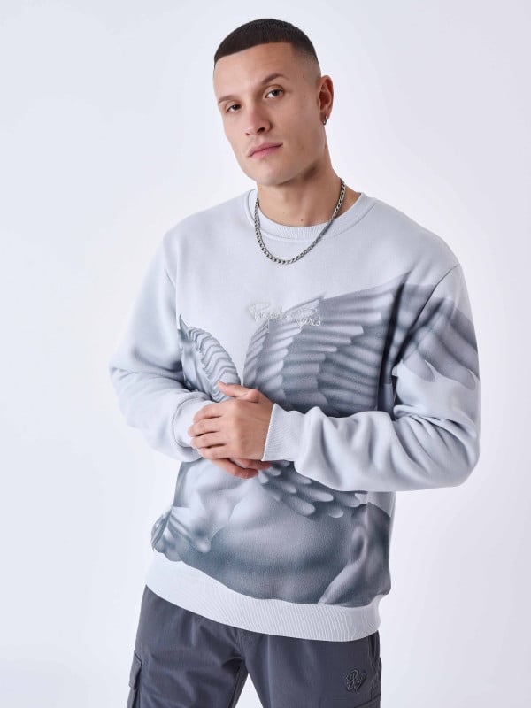 project x paris Sweat à col rond motif équestre