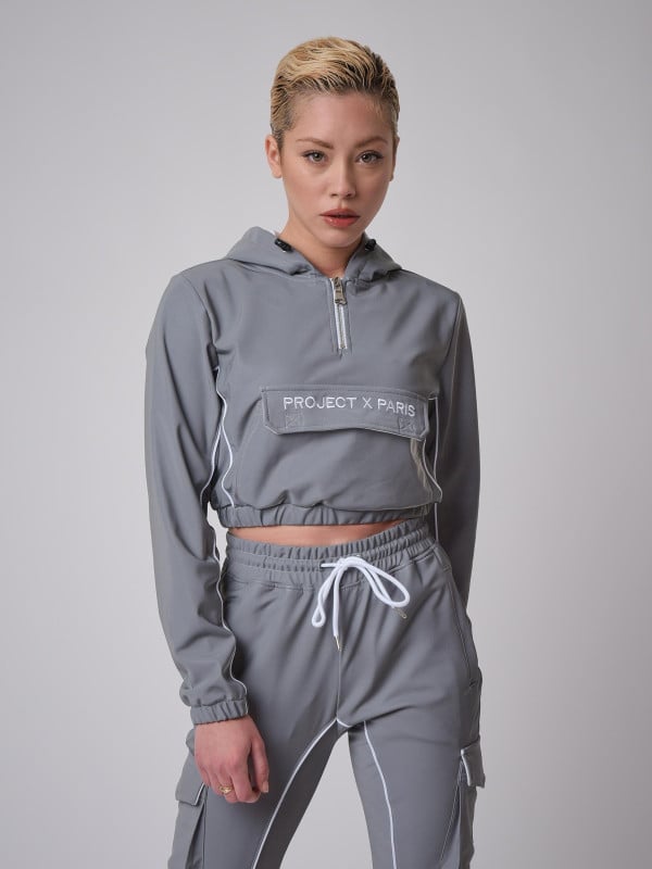 Project X Paris Sweat Capuche Enfilable à Piping