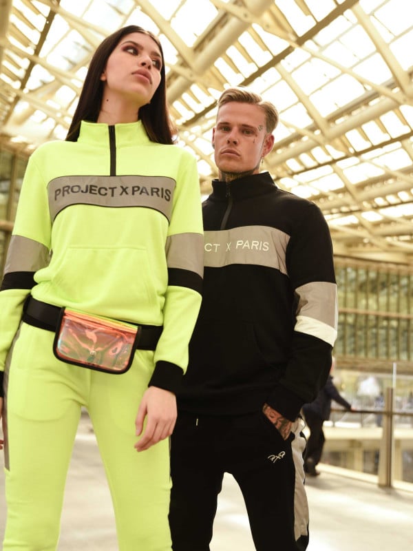 Project X Paris Sweat Col Montant Bande Logo