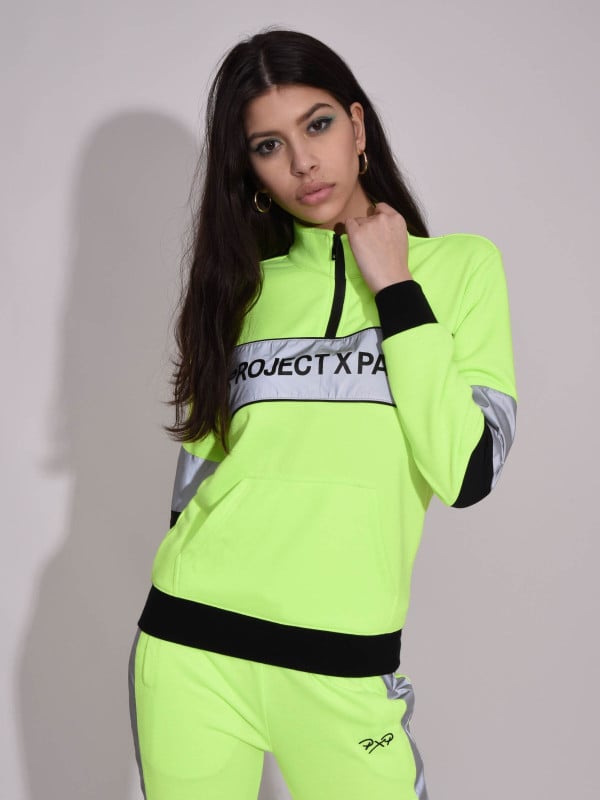 project x paris Sweat col montant bande logo