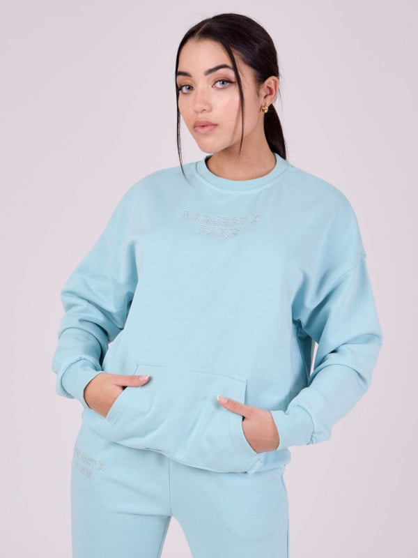 Project X Paris Sweat Col Rond Broderie Relief