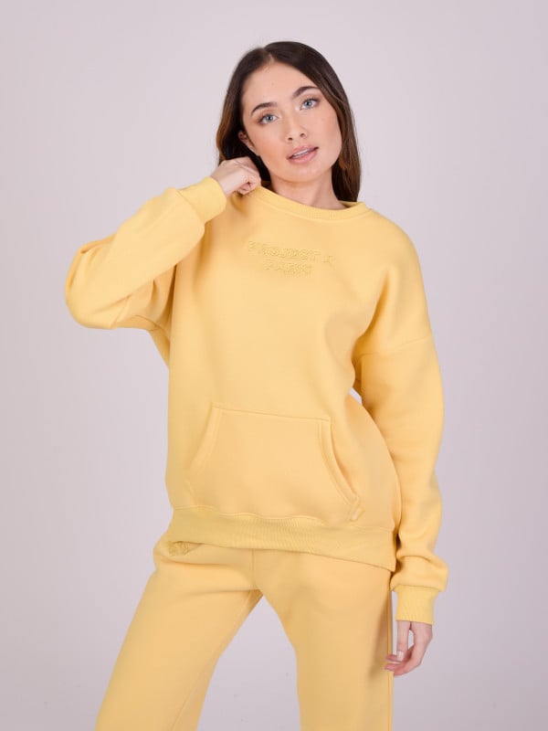 Project X Paris Sweat Col Rond Broderie Relief