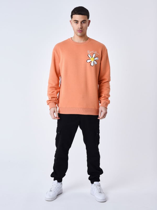 Project X Paris Sweat Col Rond Fleurs