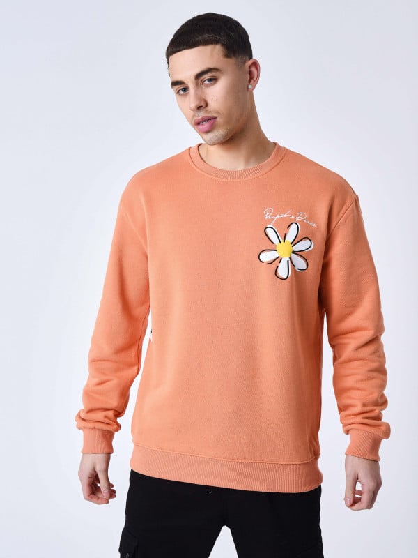 Project X Paris Sweat Col Rond Fleurs